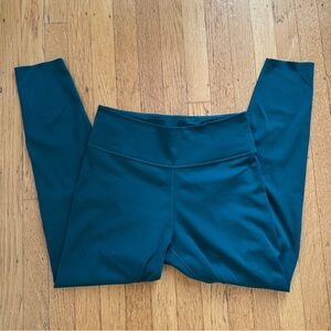 Teal Nike One Luxe Women's Mid-Rise 7/8 Tights Leggings | M